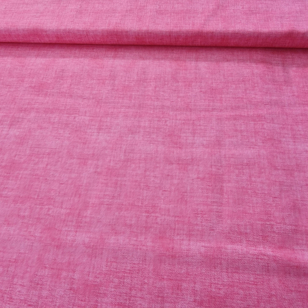 John louden Fabric - Linen Texture 7 colours – Pink Fabric  at Eau Brink Studio in Norfolk