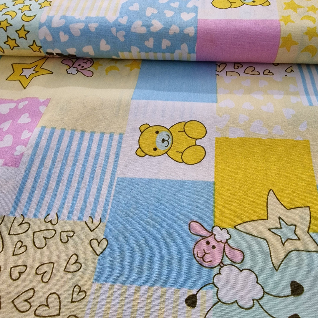 Children's Bright Polycotton Fabric; 60 inches wide