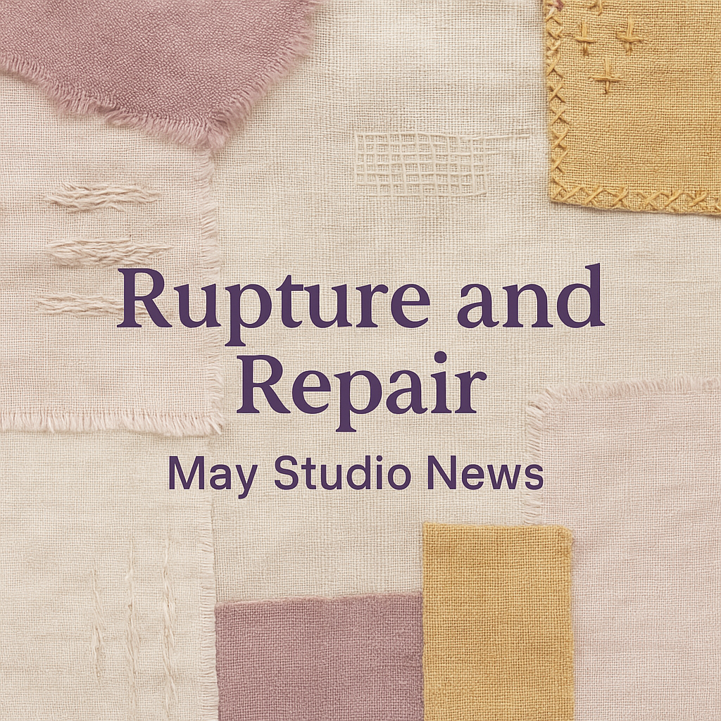 Rupture, Repair & The Joys of Moss: A Month of Making at the Studio