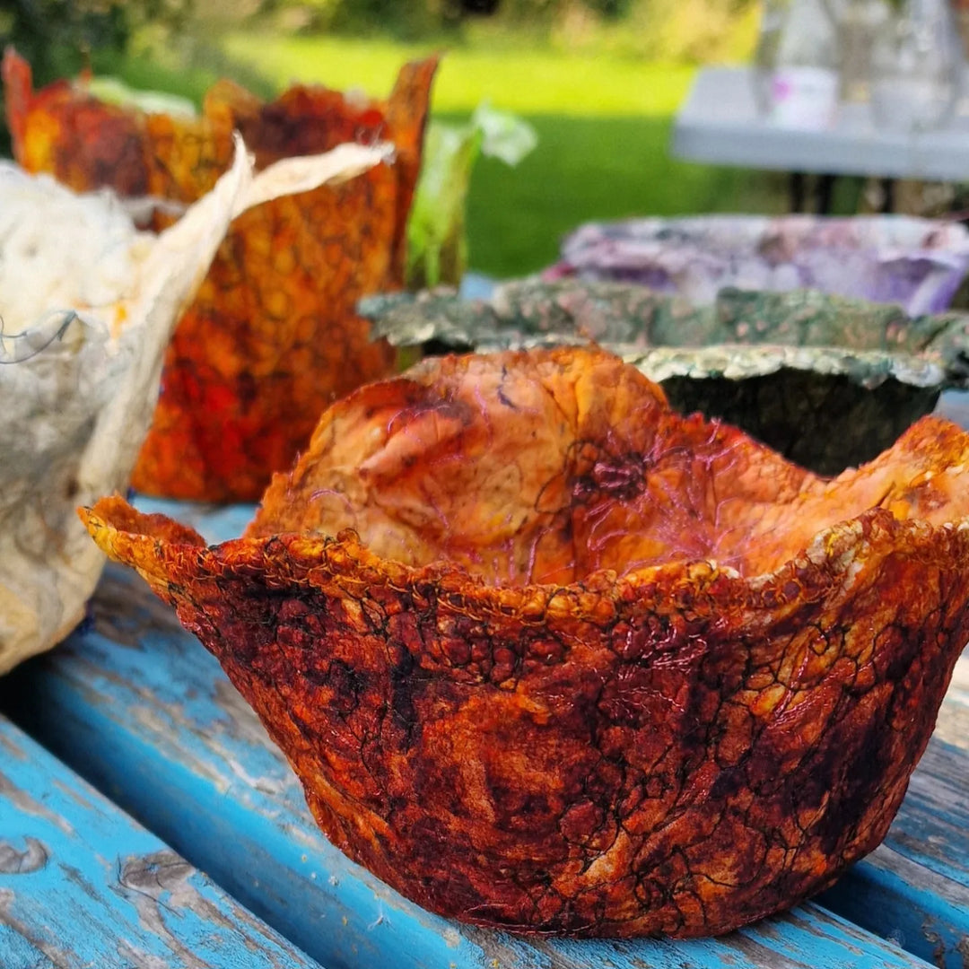 Cocoon Stripping Silk Bowl Workshop