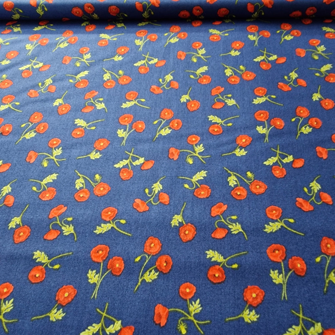 Lewis and Irene Poppies Fabric - 15 colours