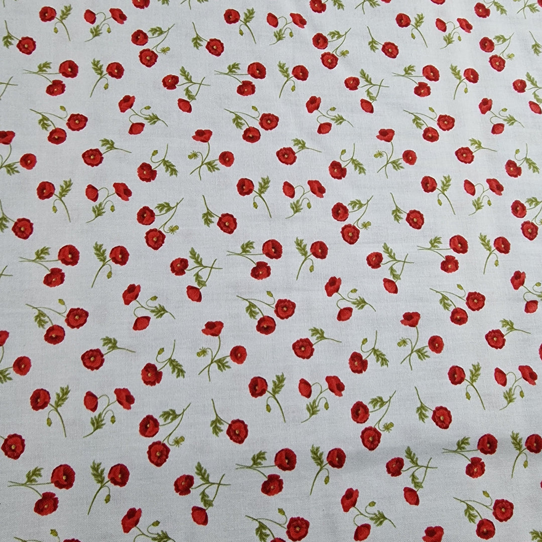 Lewis and Irene Poppies Fabric - 15 colours