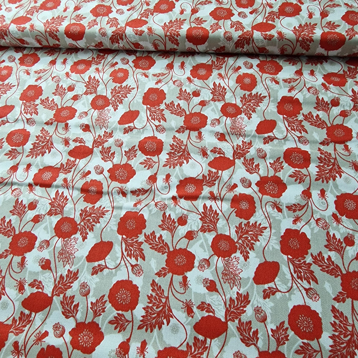 Lewis and Irene Poppies Fabric - 15 colours