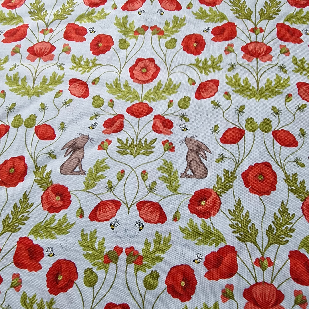 Lewis and Irene Poppies Fabric - 15 colours