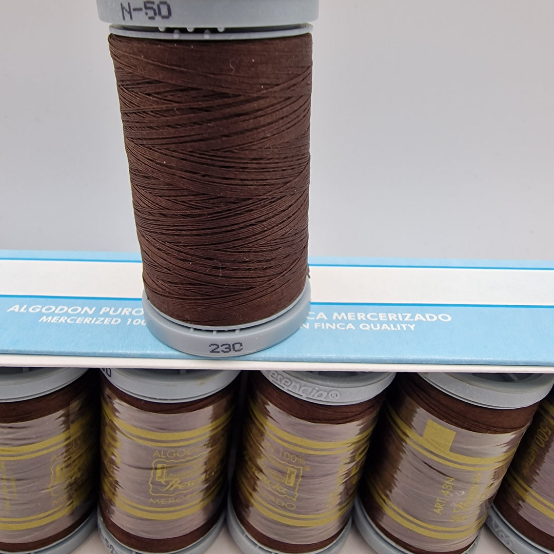 Presencia Threads -Mercerized 100%  Cotton - Brown