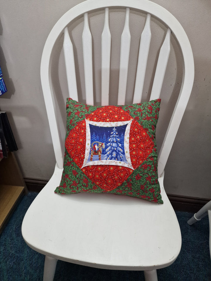 Cathedral Window Cushions – Handmade 14.5" Cushions