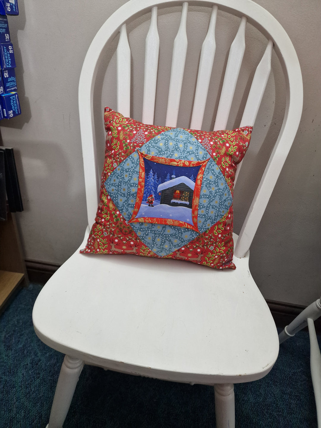 Cathedral Window Cushions – Handmade 14.5" Cushions