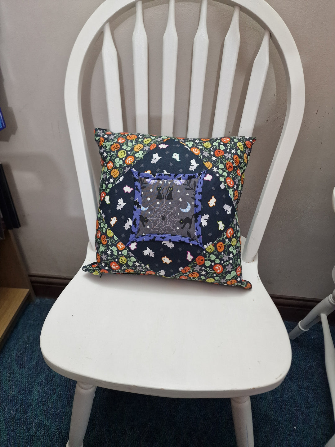 Cathedral Window Cushions – Handmade 14.5" Cushions
