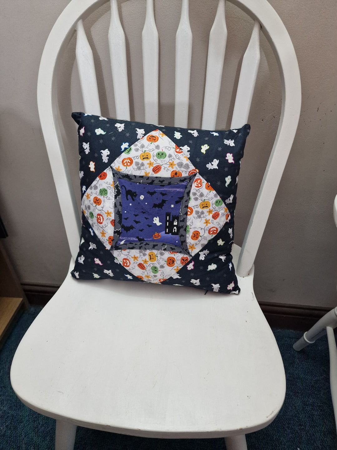 Cathedral Window Cushions – Handmade 14.5" Cushions