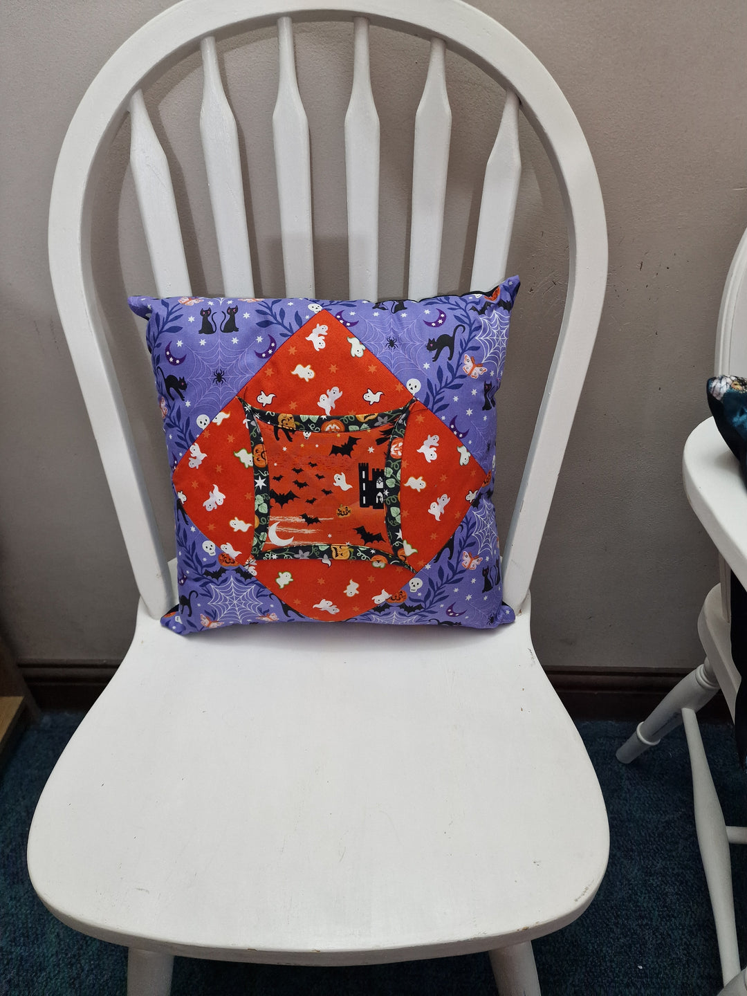 Cathedral Window Cushions – Handmade 14.5" Cushions