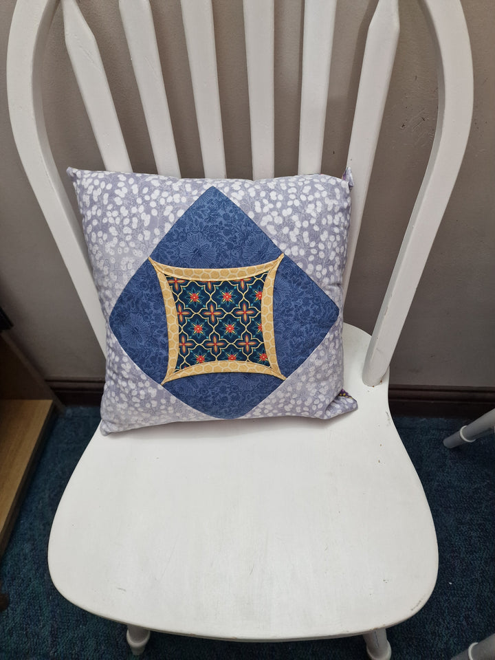 Cathedral Window Cushions – Handmade 14.5" Cushions