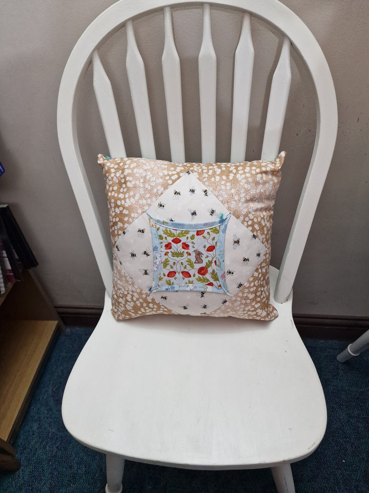 Cathedral Window Cushions – Handmade 14.5" Cushions