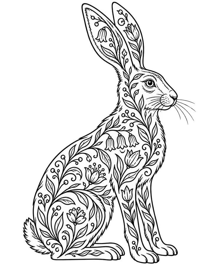 Decorative Creatures: Contemporary Crewelwork – Hare