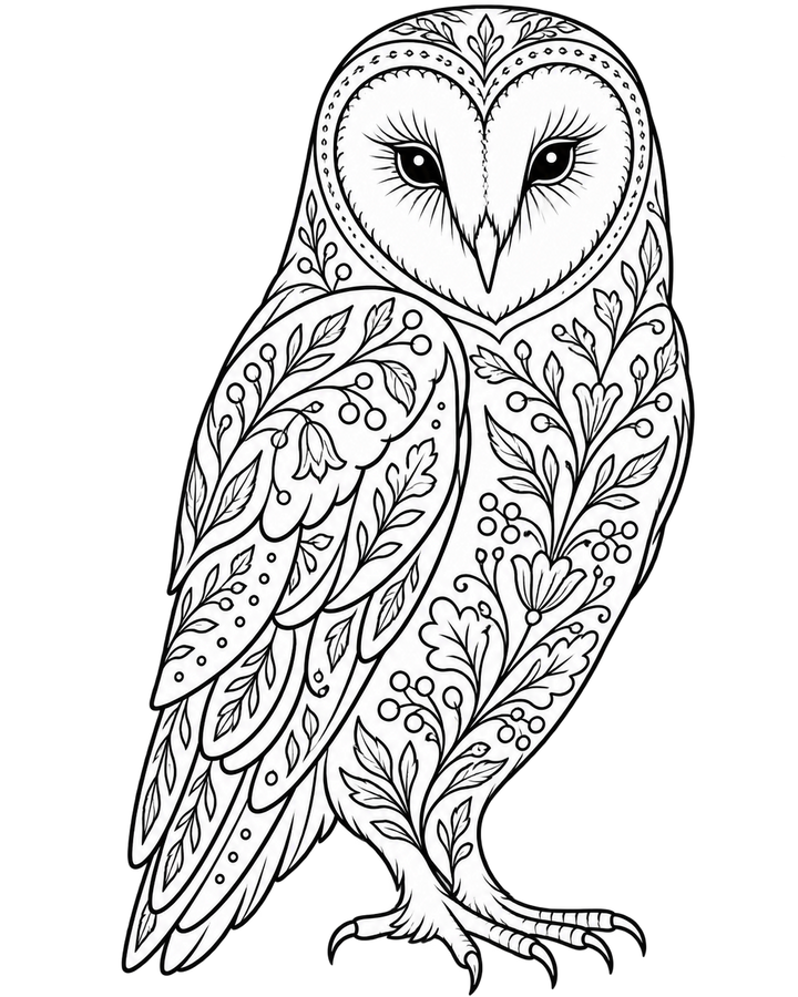 Decorative Creatures: Contemporary Crewelwork – Owl
