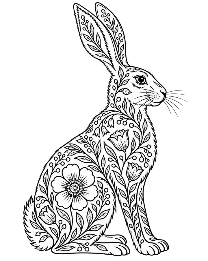 Decorative Creatures: Contemporary Crewelwork – Hare