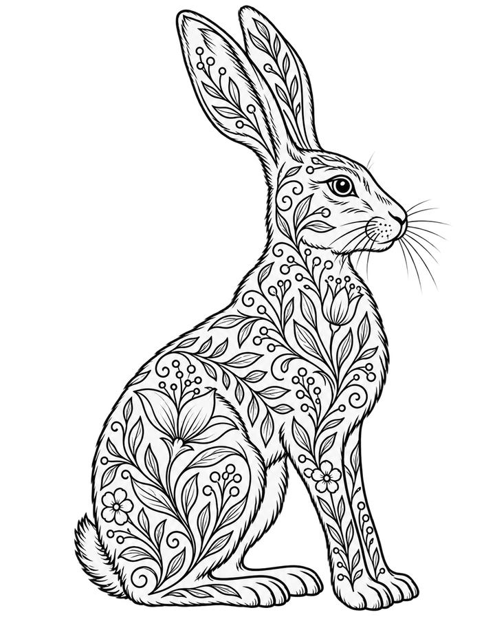 Decorative Creatures: Contemporary Crewelwork – Hare