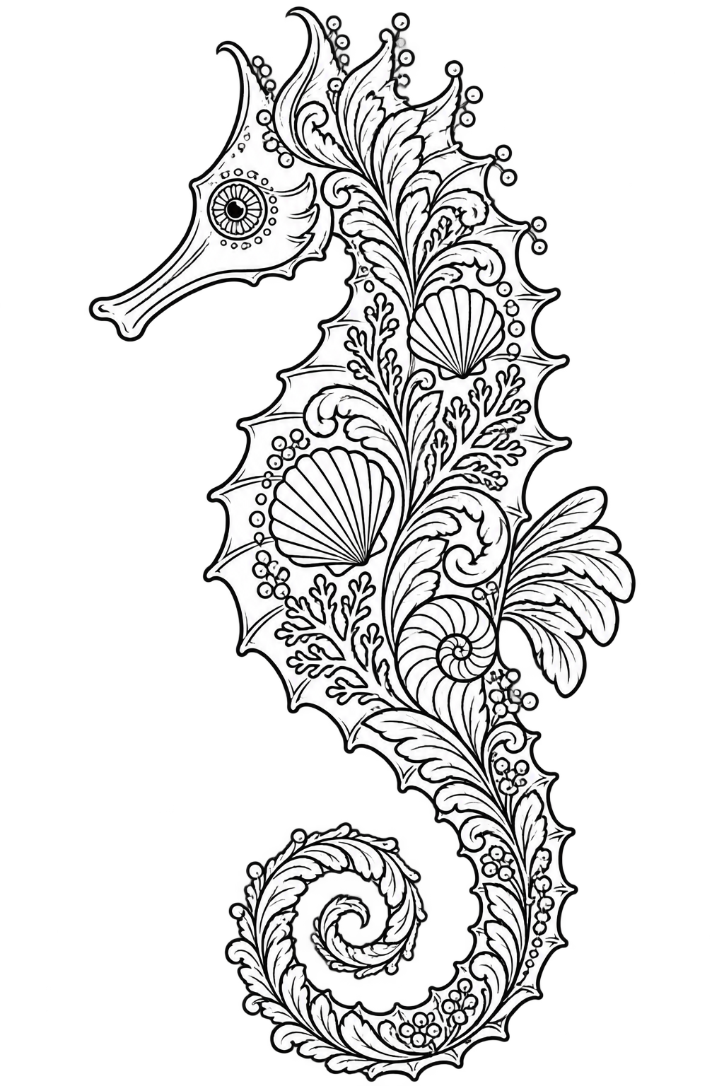 Decorative Creatures: Contemporary Crewelwork – Seahorse