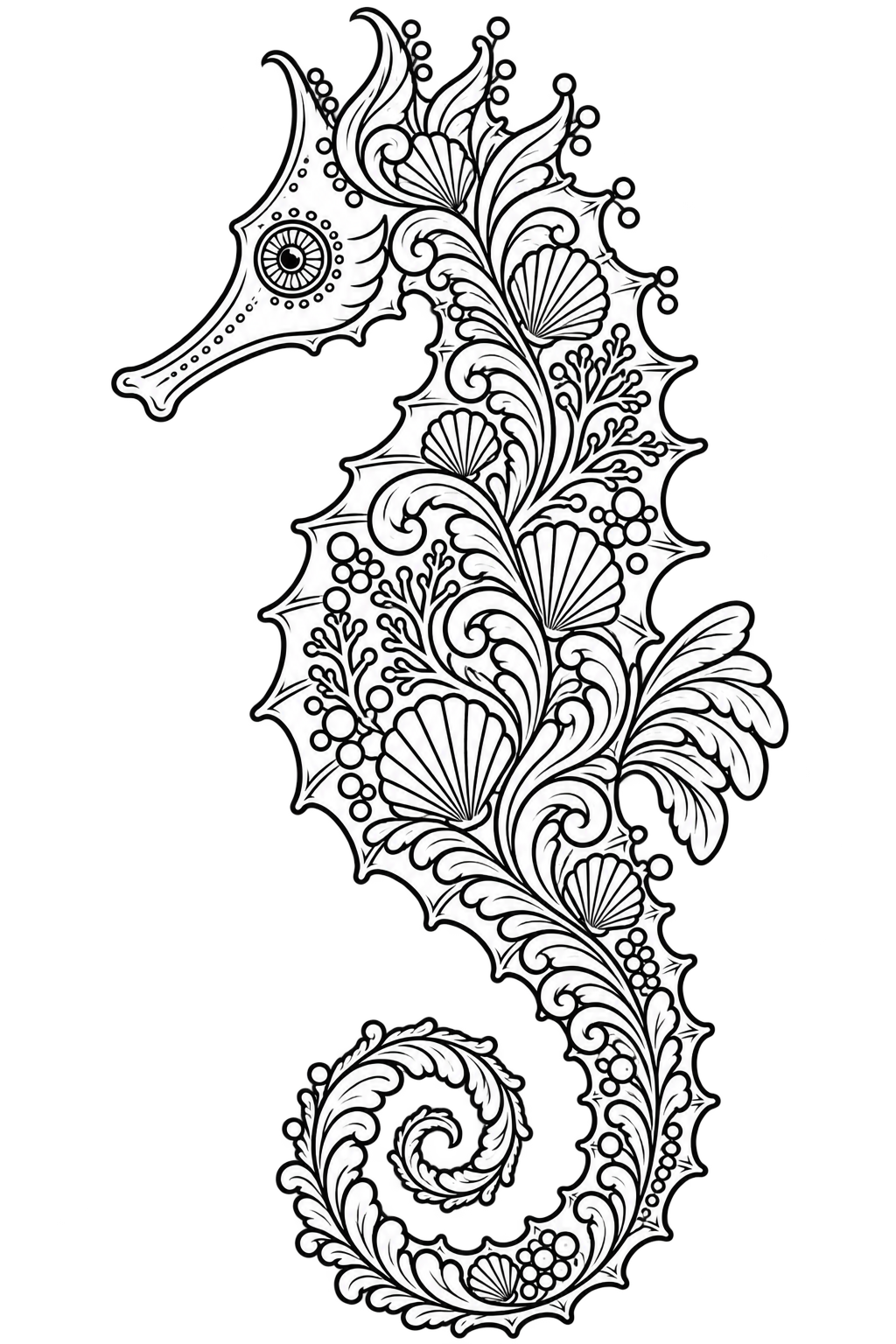 Decorative Creatures: Contemporary Crewelwork – Seahorse