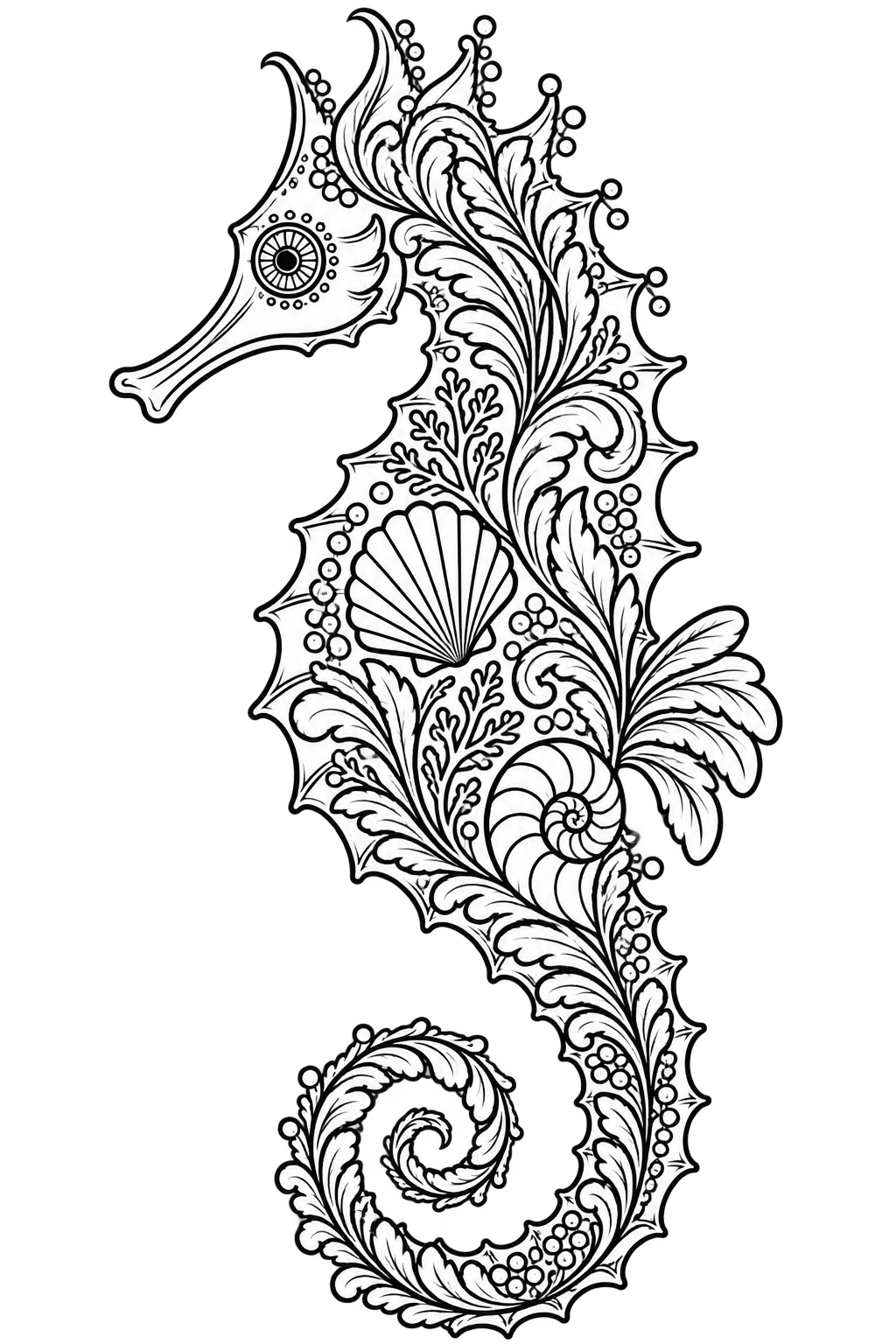 Decorative Creatures: Contemporary Crewelwork – Seahorse