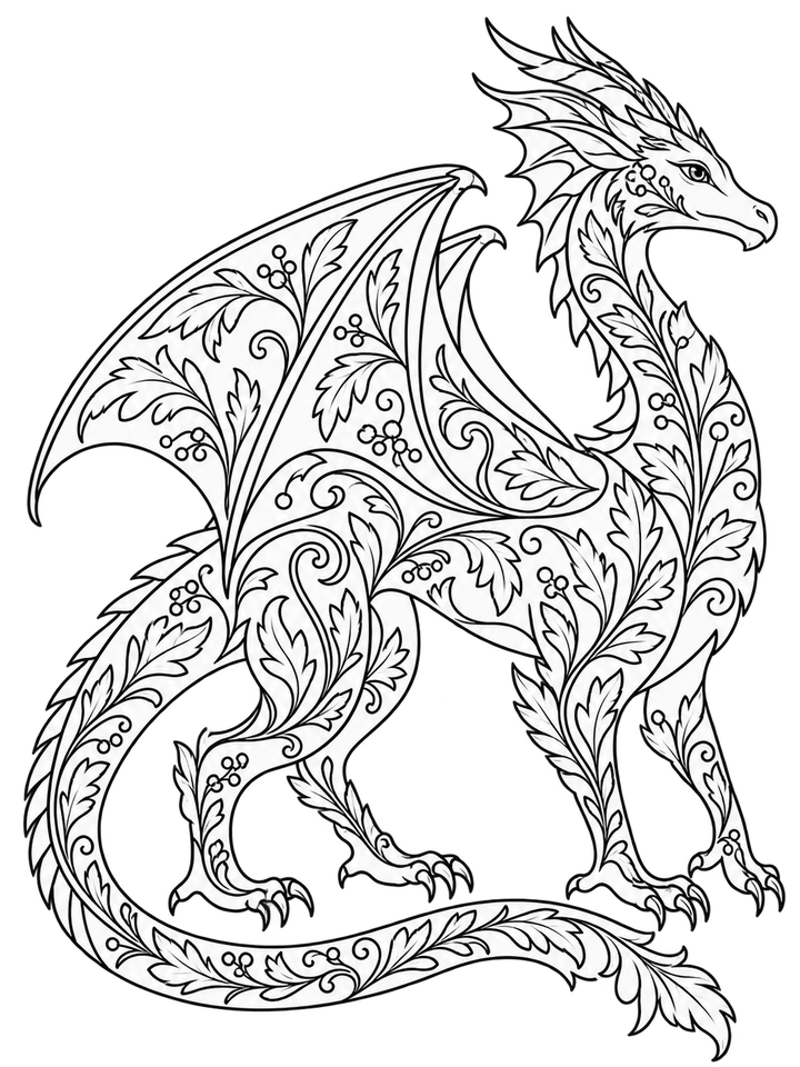 Decorative Creatures: Contemporary Crewelwork – Dragon