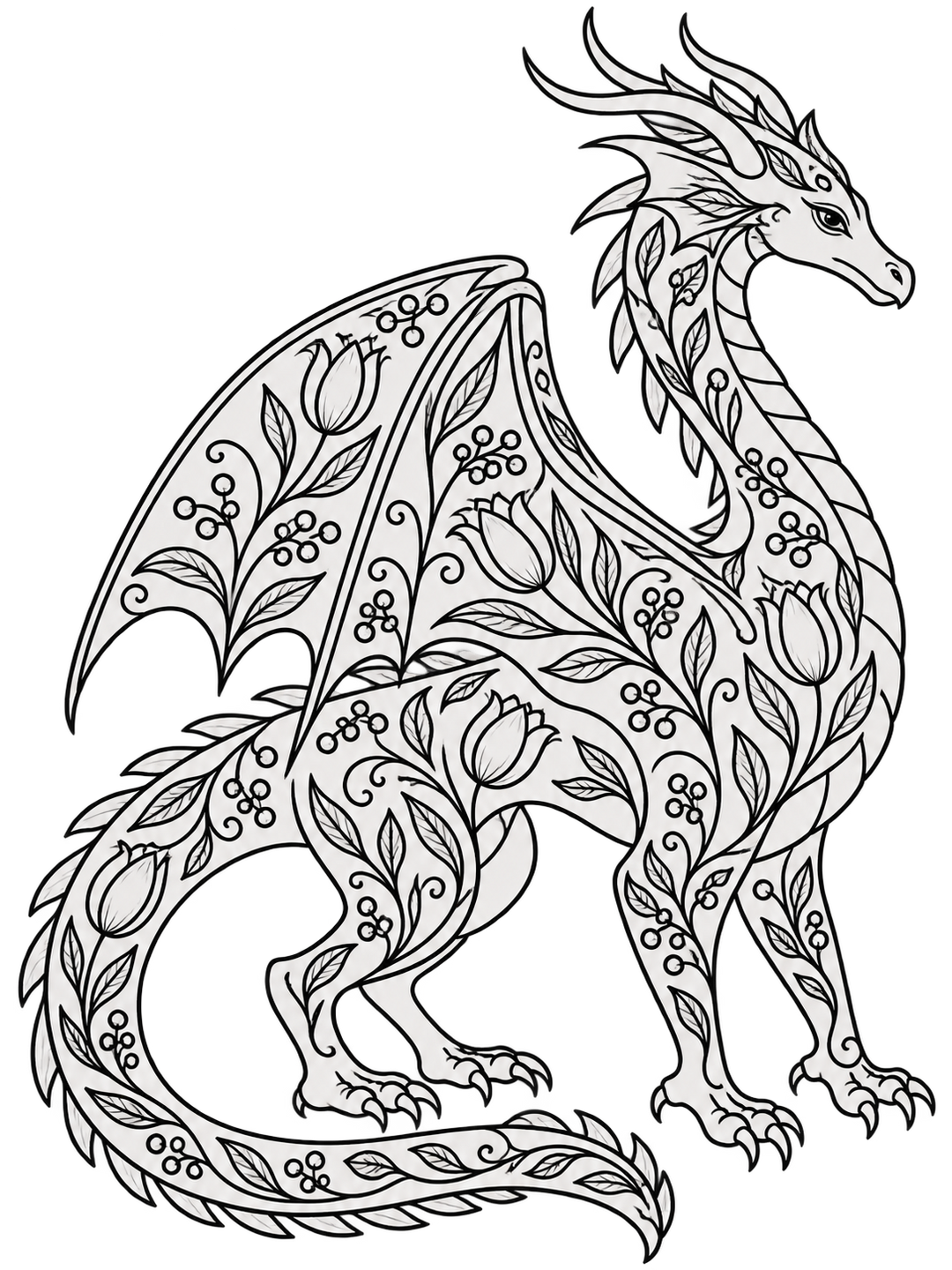 Decorative Creatures: Contemporary Crewelwork – Dragon