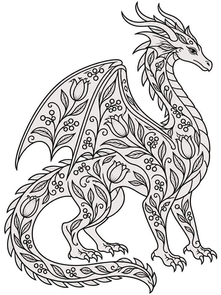 Decorative Creatures: Contemporary Crewelwork – Dragon