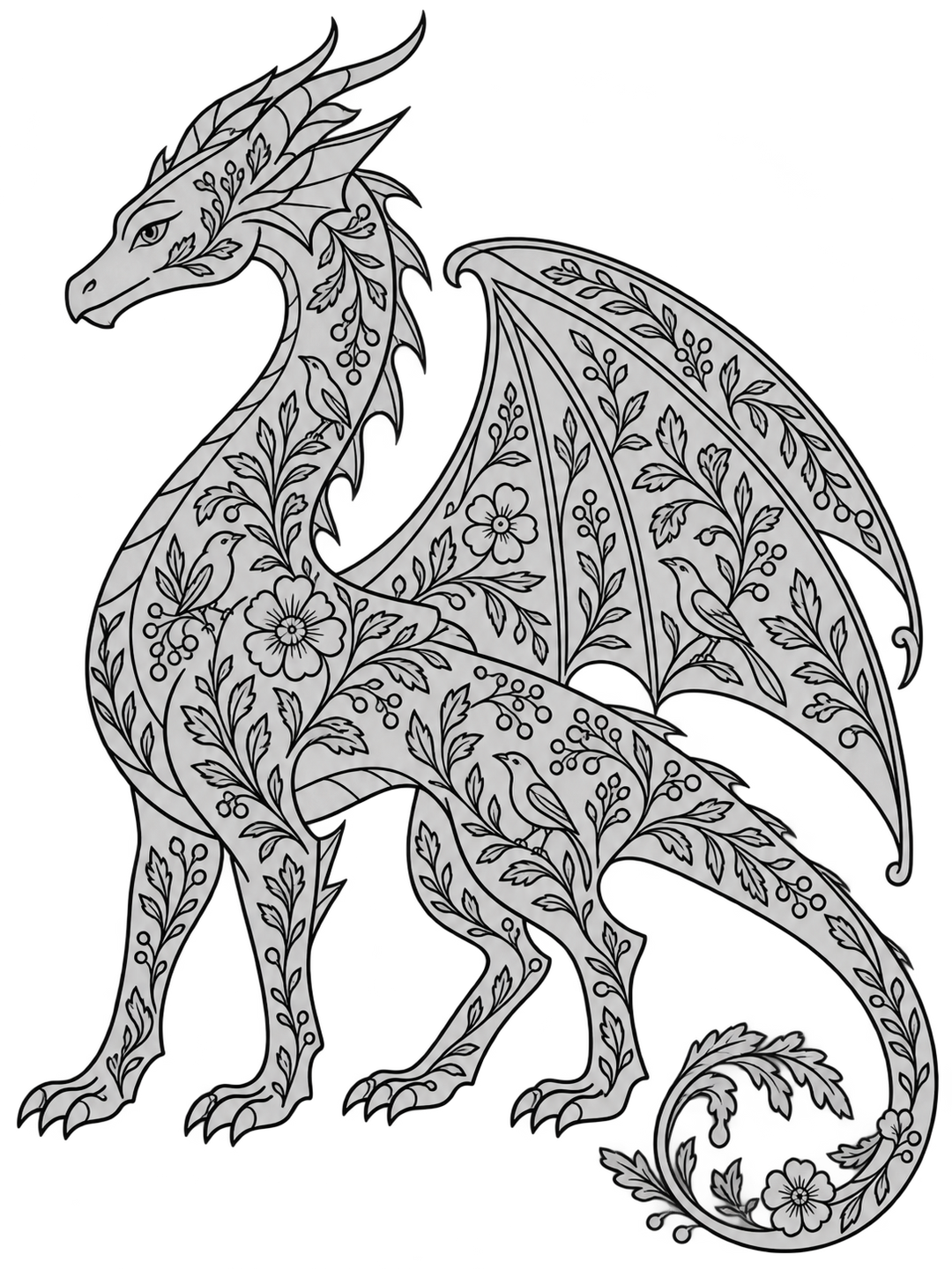 Decorative Creatures: Contemporary Crewelwork – Dragon