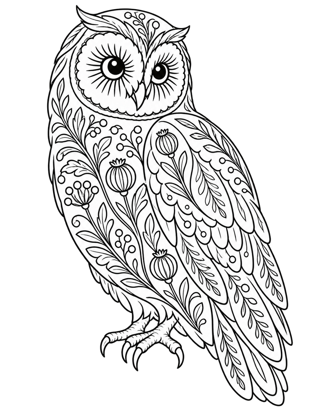 Decorative Creatures: Contemporary Crewelwork – Owl