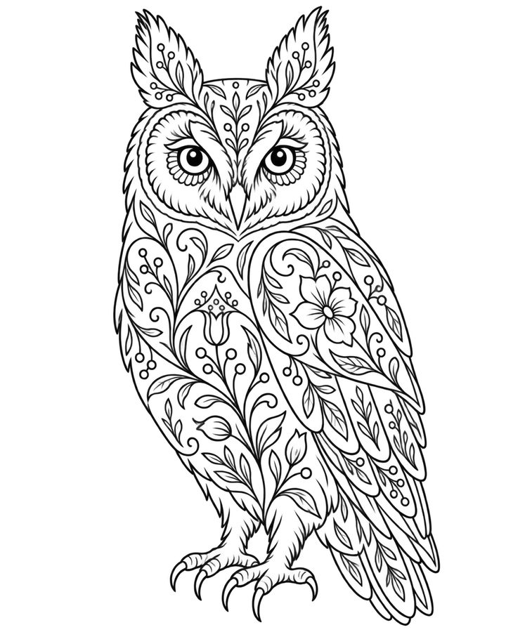 Decorative Creatures: Contemporary Crewelwork – Owl