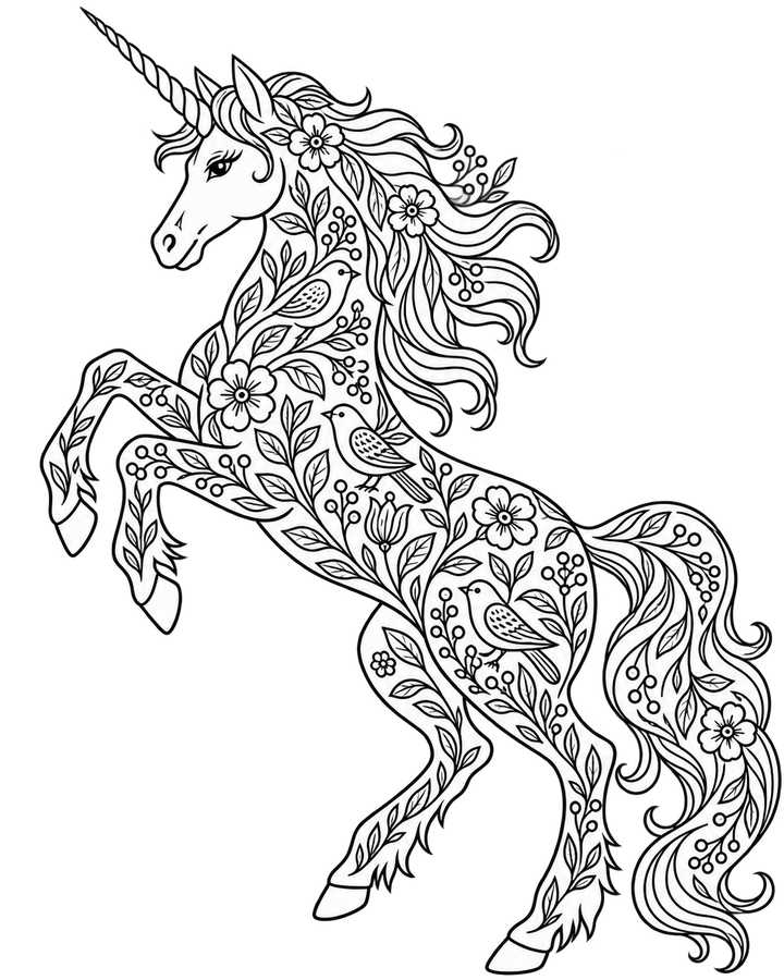 Decorative Creatures: Contemporary Crewelwork – Unicorn