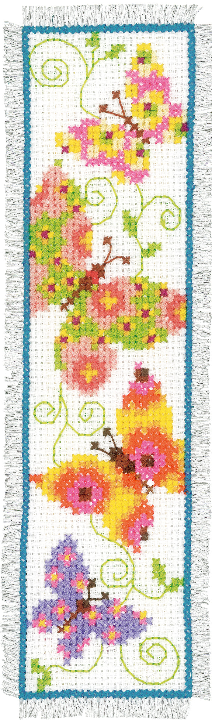 Counted Cross Stitch Kit: Bookmark: Butterflies I
