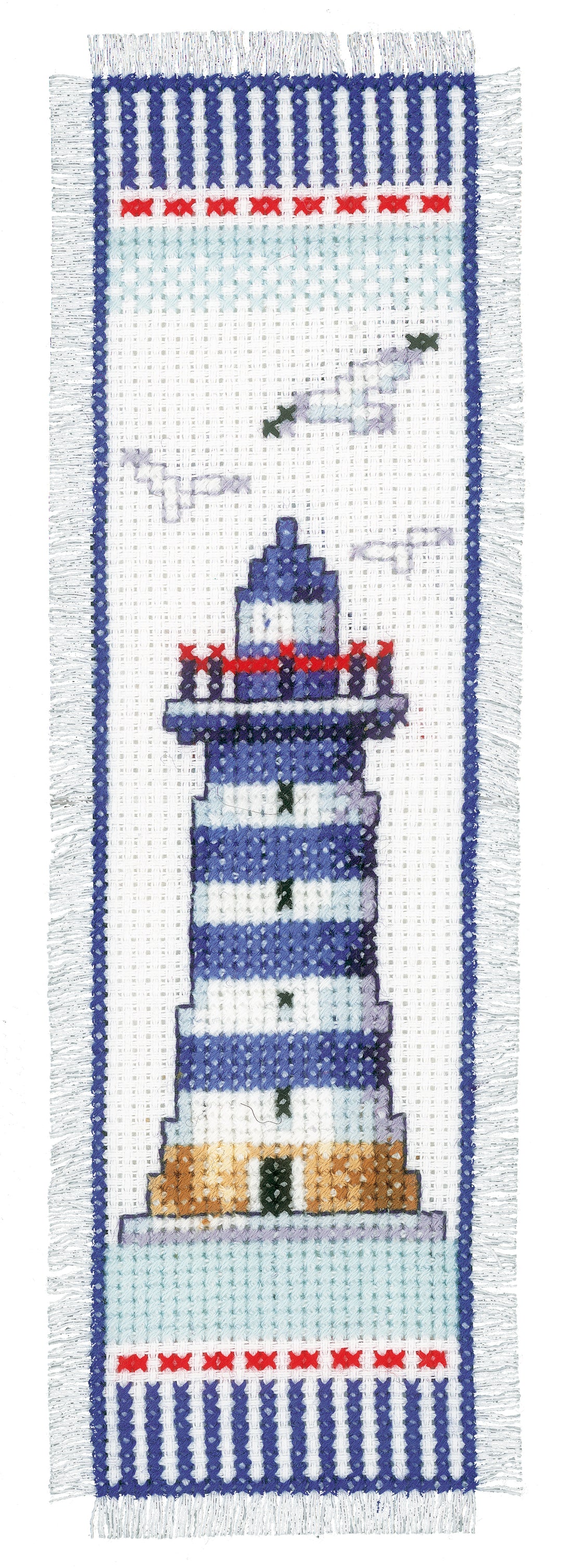 Counted Cross Stitch Kit: Bookmark: Lighthouse